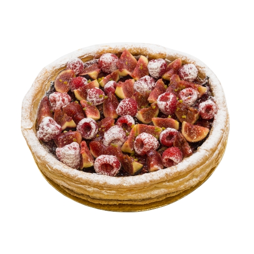 Feuilletéé  Figues pistaches framboises