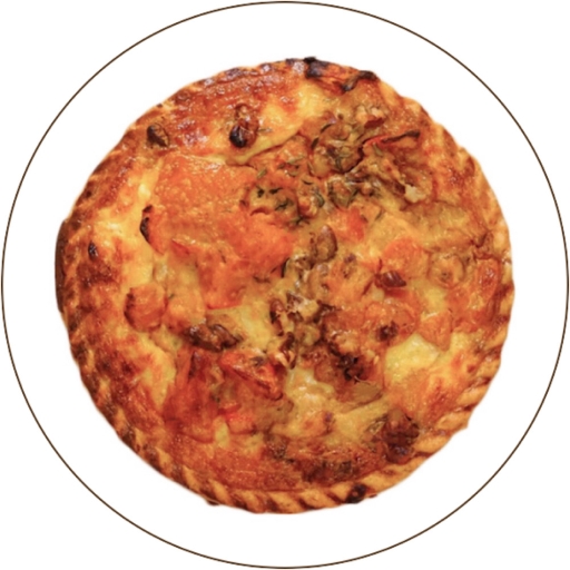 Quiche potimarron noix fromage de chèvre