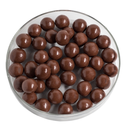Noisette torréfiées enrobées de chocolat lait 
